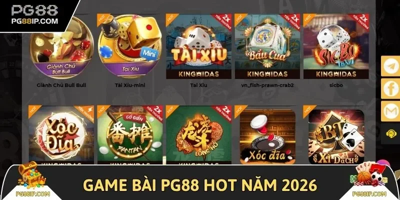 Game bài PG88 chuyên mục hot năm 2026 