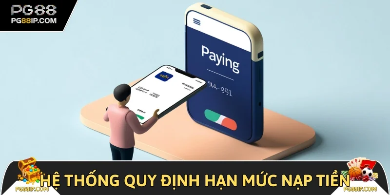 Hệ thống quy định hạn mức nạp tiền