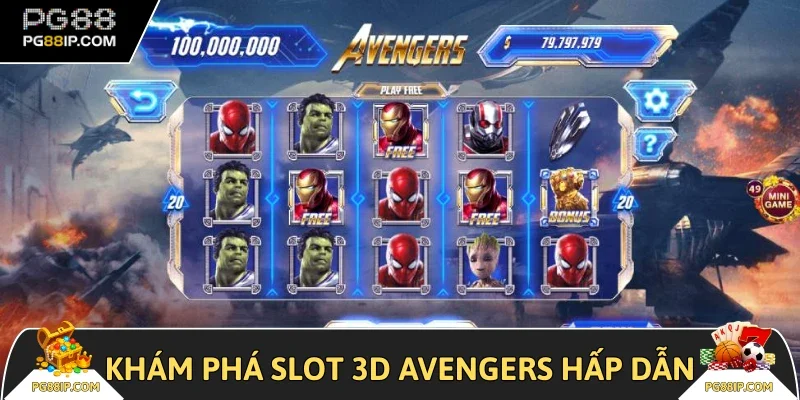 Khám phá slot 3D Avengers hấp dẫn